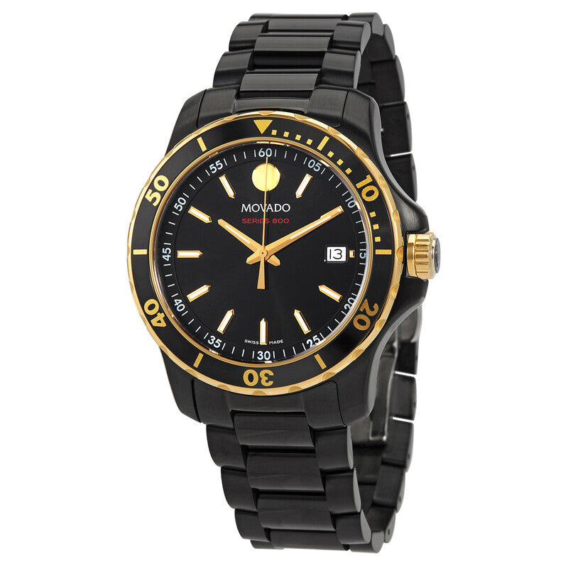 Movado Series 800 Gold & Black PVD Men's Watch - 2600161