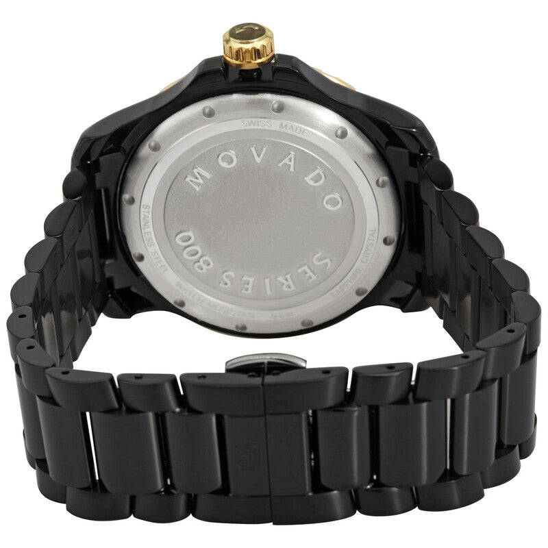 Movado Series 800 Gold & Black PVD Men's Watch - 2600161