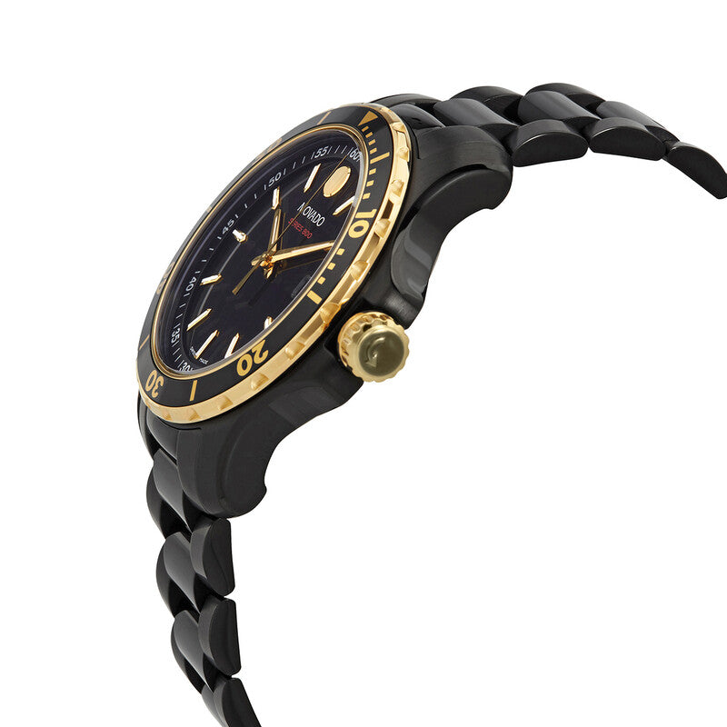 Movado Series 800 Gold & Black PVD Men's Watch - 2600161