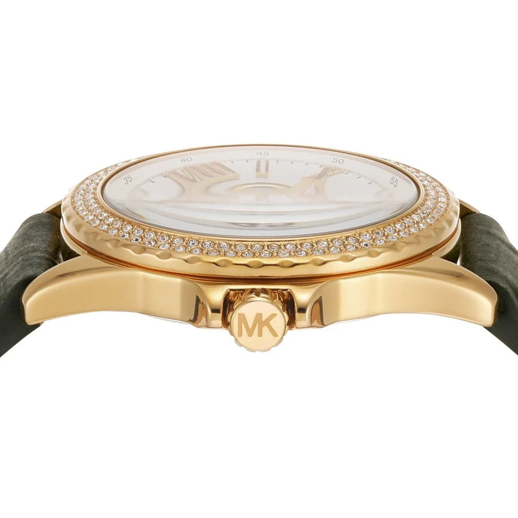 Michael Kors Mini Everest Quartz Crystal White Dial Ladies Watch MK4720