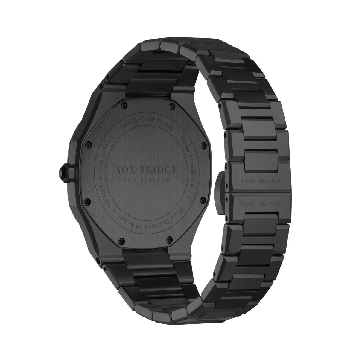Noxbridge Revo All Black Watch ECC40B (Damaged Glass)