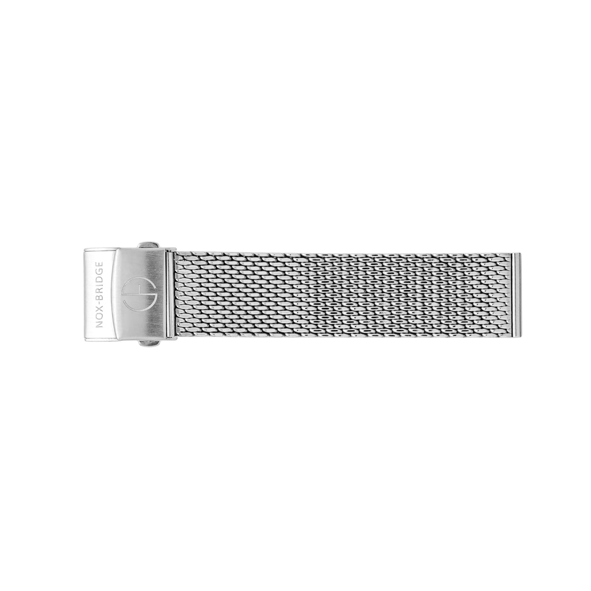 Noxbridge Pegasus silver stainless steel mesh bracelet with clasp