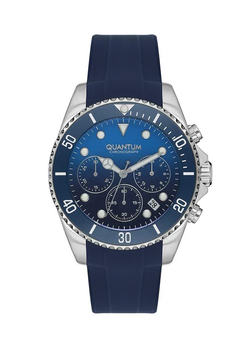Quantum Men’s Blue Dial Chronograph Watch – PWG1099.399 - Watch
