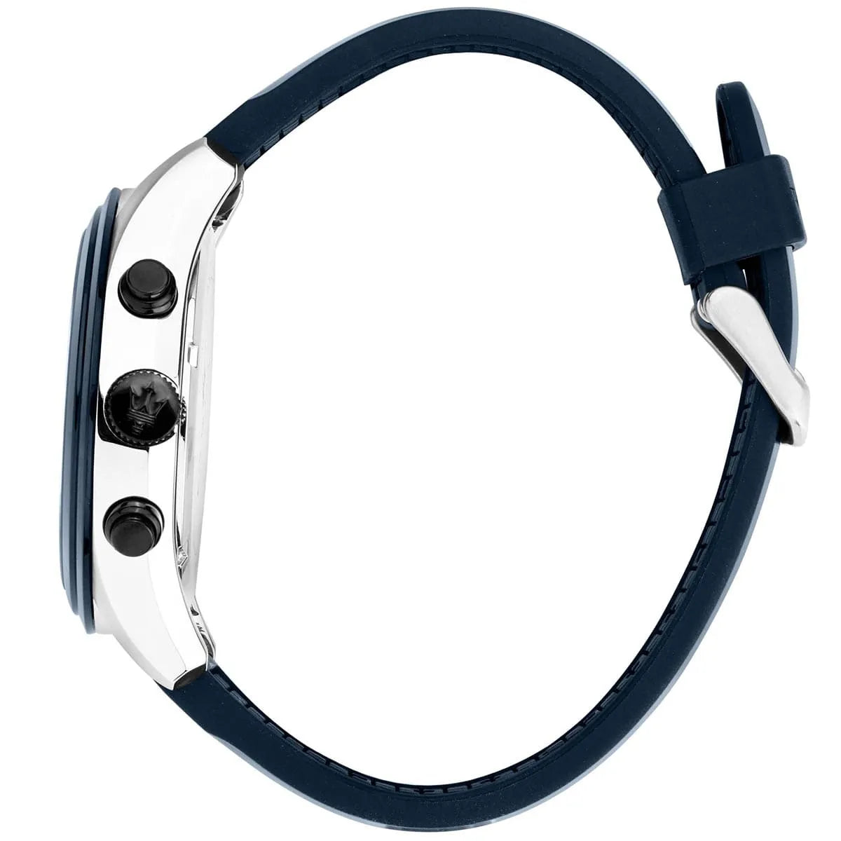 Maserati Traguardo Chronograph Rubber Strap Black Sunray Dial Quartz R8871612046 100M Men's Watch R8871612046 - Image 3