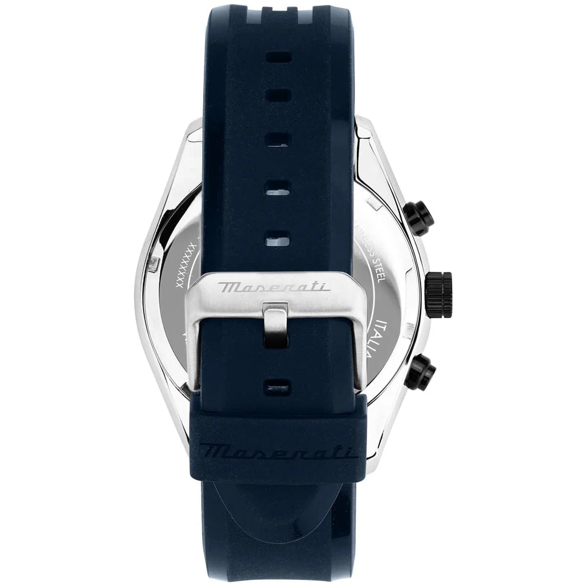 Maserati Traguardo Chronograph Rubber Strap Black Sunray Dial Quartz R8871612046 100M Men's Watch R8871612046 - Image 4