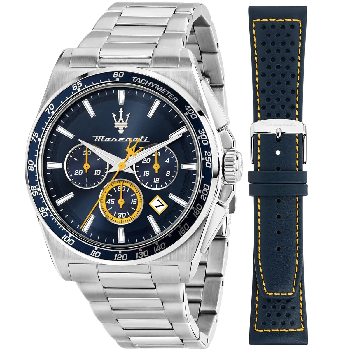 Maserati Velocitá Quartz Watch, Blue, 43 mm, R8873652001