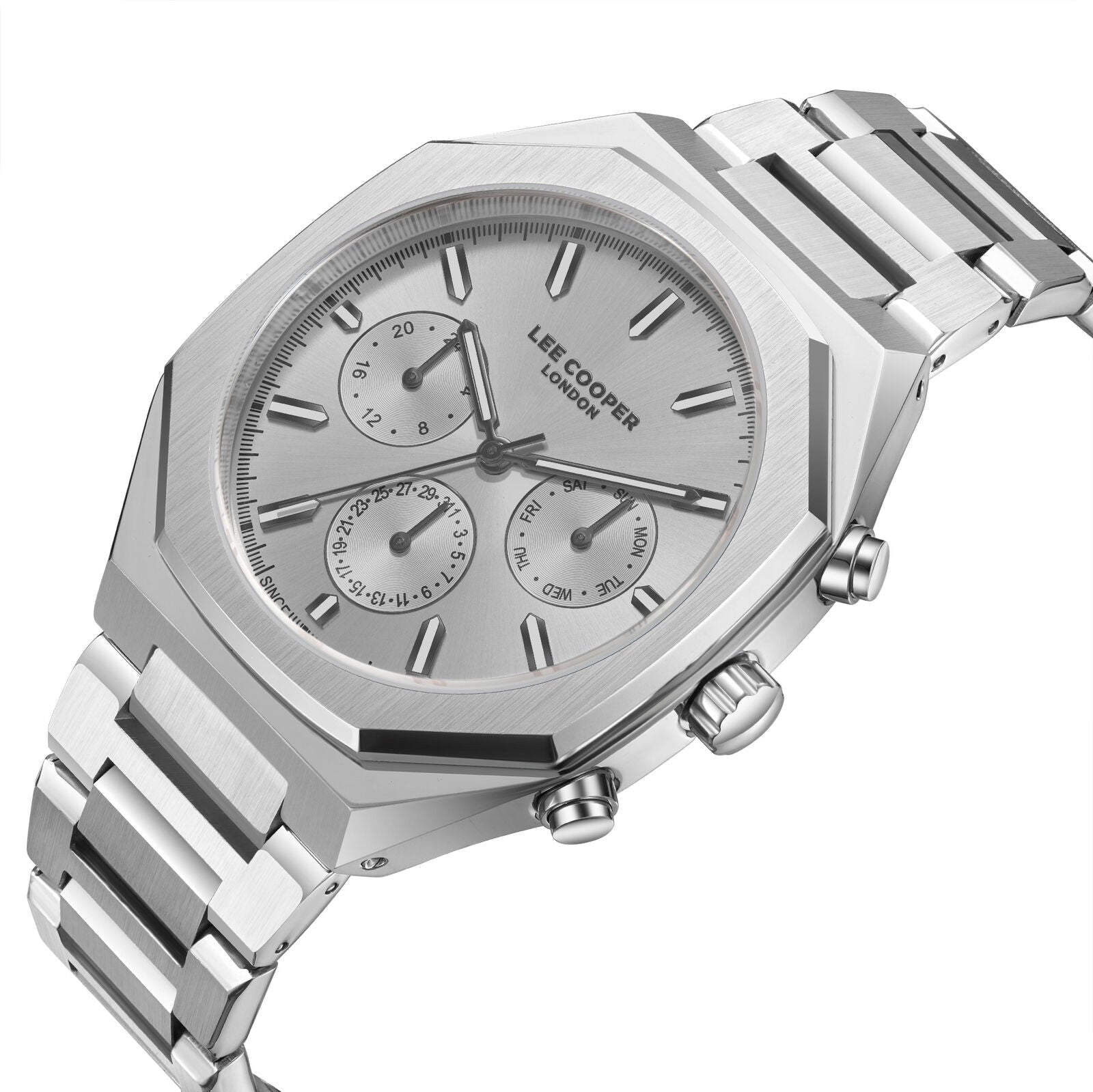 Lee Cooper Malo Multifunction All Silver Watch - LC08045.331