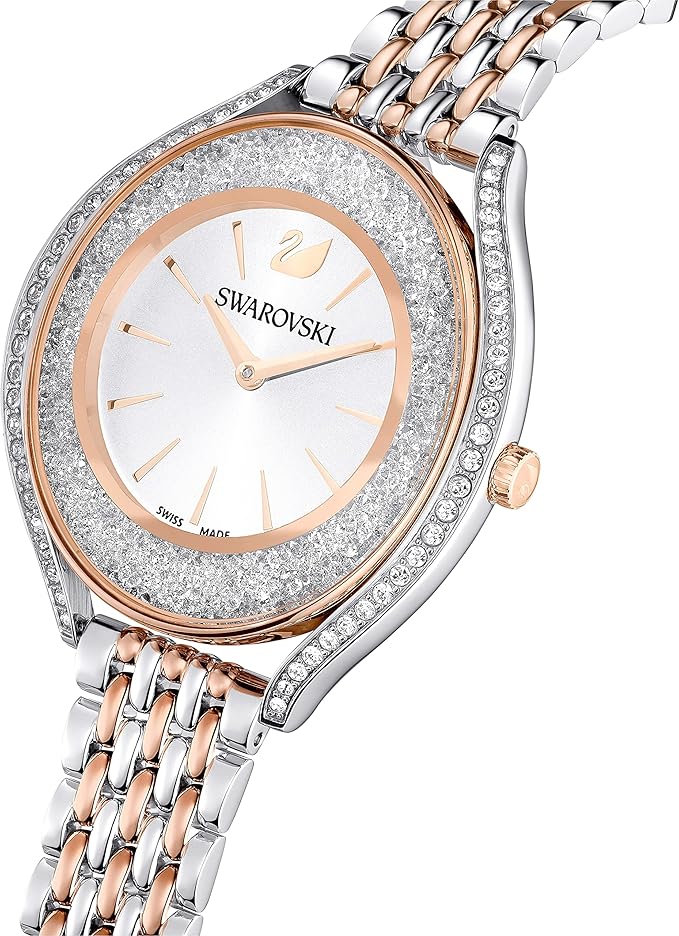 Swarovski Crystalline Aura Rose Gold Tone Metal Bracelet Women's Watch - 5644075