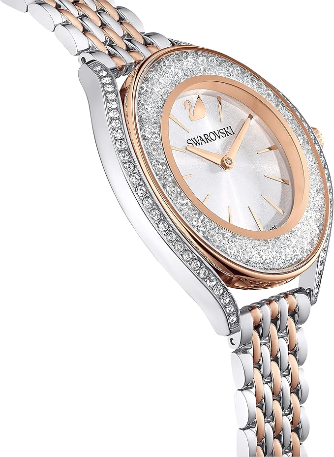 Swarovski Crystalline Aura Rose Gold Tone Metal Bracelet Women's Watch - 5644075