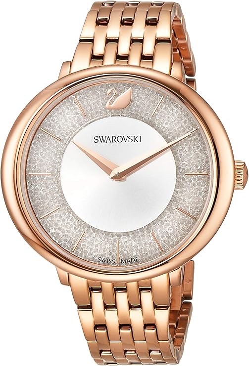 Swarovski Crystalline Chic White Dial Gold Strap Women's Watch - 5544590