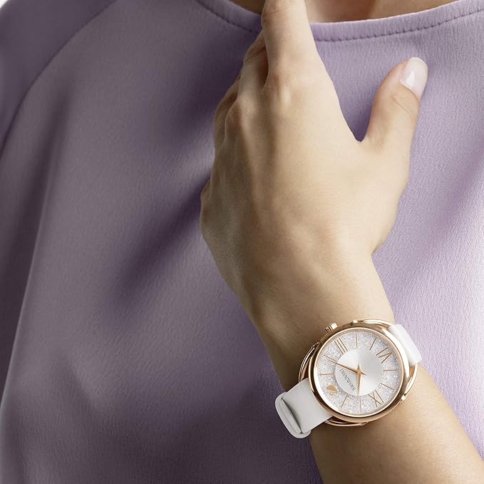 Swarovski Crystalline Glam Quartz White Dial Ladies Watch 5452459