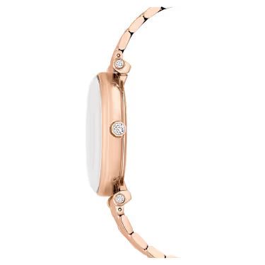 Swarovski Crystalline Wonder women's watch profile showing case thickness and bracelet links