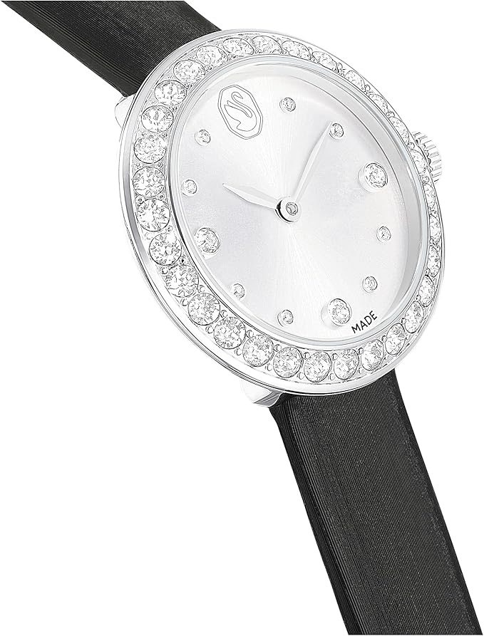 Swarovski Matrix Tennis Leather Strap Swiss Made Women's Watch - 5706663