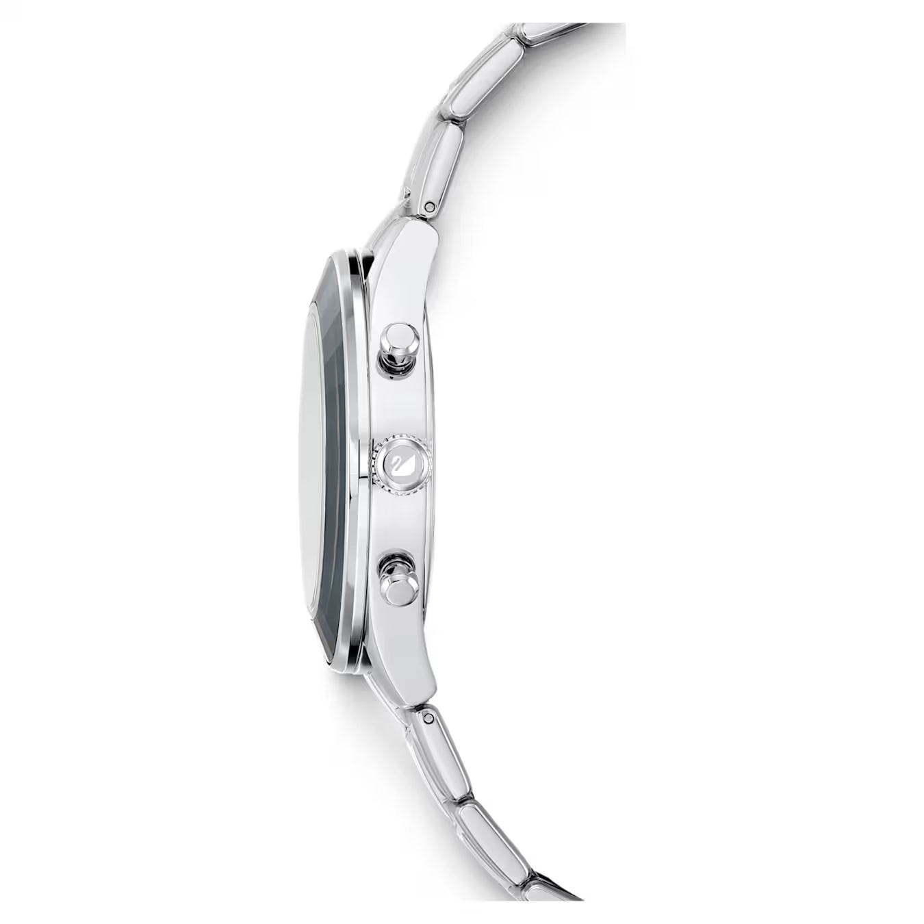 Swarovski Octea Lux Sport Chronograph side profile showing case and chronograph pushers