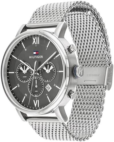 Tommy Hilfiger Evan chronograph men's watch with grey dial and date window