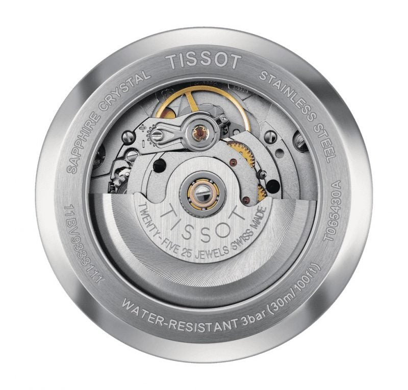 Tissot Automatics III Day Date White Dial Silver Steel Strap Men Watch - T065.430.11.031.00