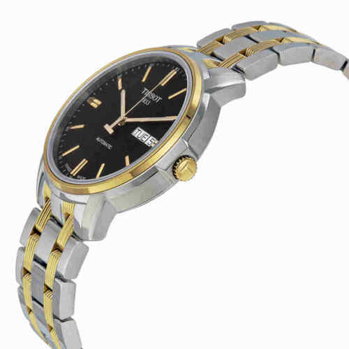 Tissot Tissot Automatics Day Date Black Dial Two Tone Steel Strap Men's Watch - T065.430.22.051.00