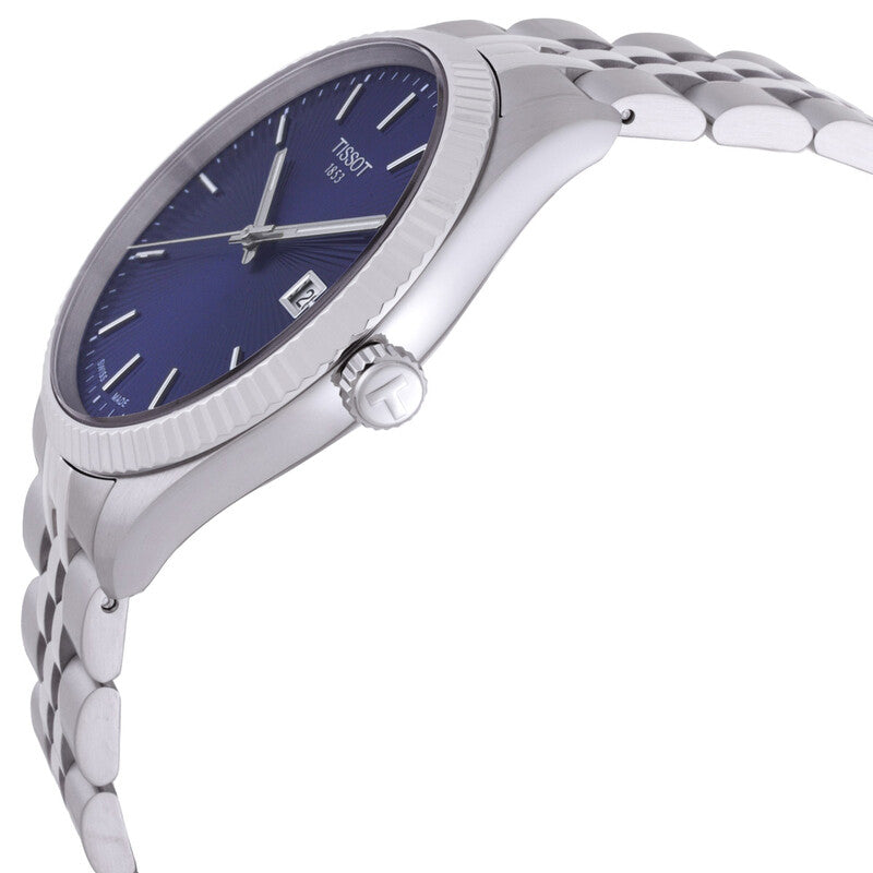 Tissot Ballade Quartz Blue Dial Stainless Steel Men's Watch - T156.410.11.041.00