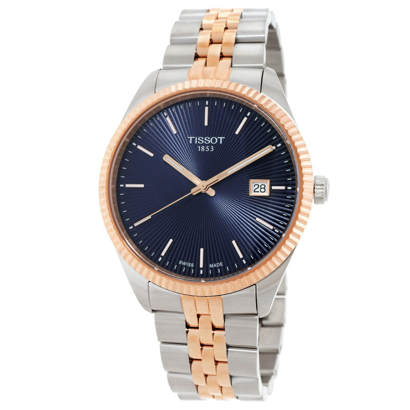 Ballade Quartz Blue Dial Two-Tone Steel Men's Watch - T156.410.22.041.00