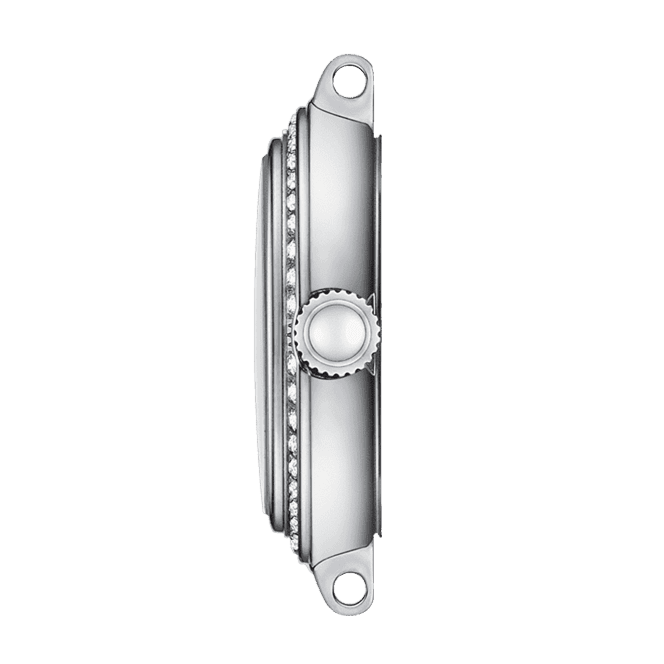 Tissot Bellissima Small Lady Diamonds Silver Dial Silver Steel Strap Women Watch - T126.010.61.113.00