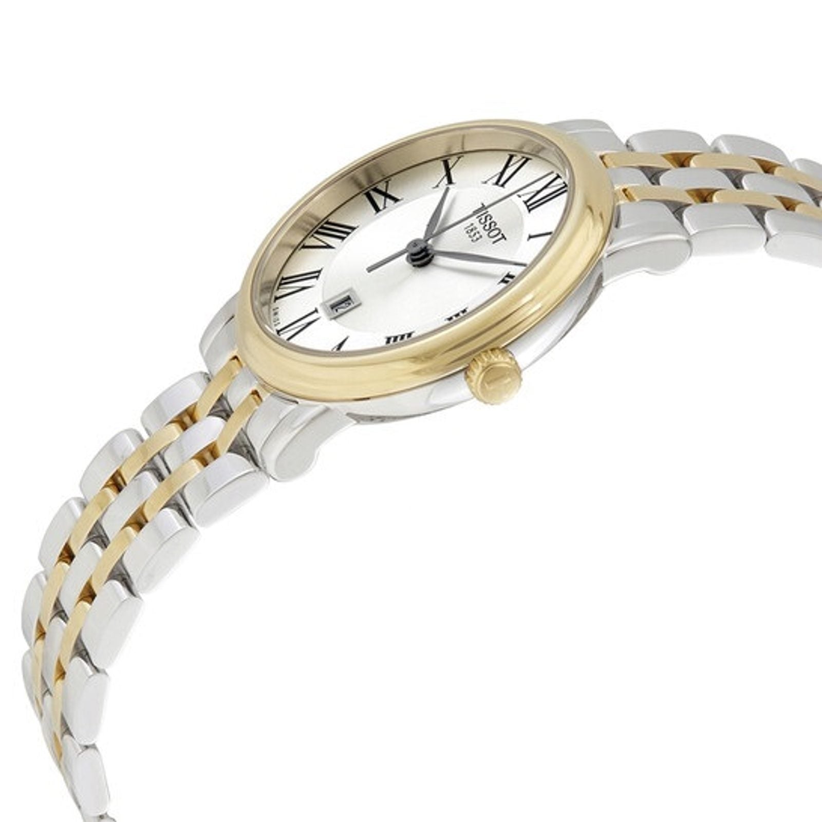 Tissot Carson Premium Lady Silver Dial Two-Tone Bracelet Women's Watch - T122.210.22.033.00