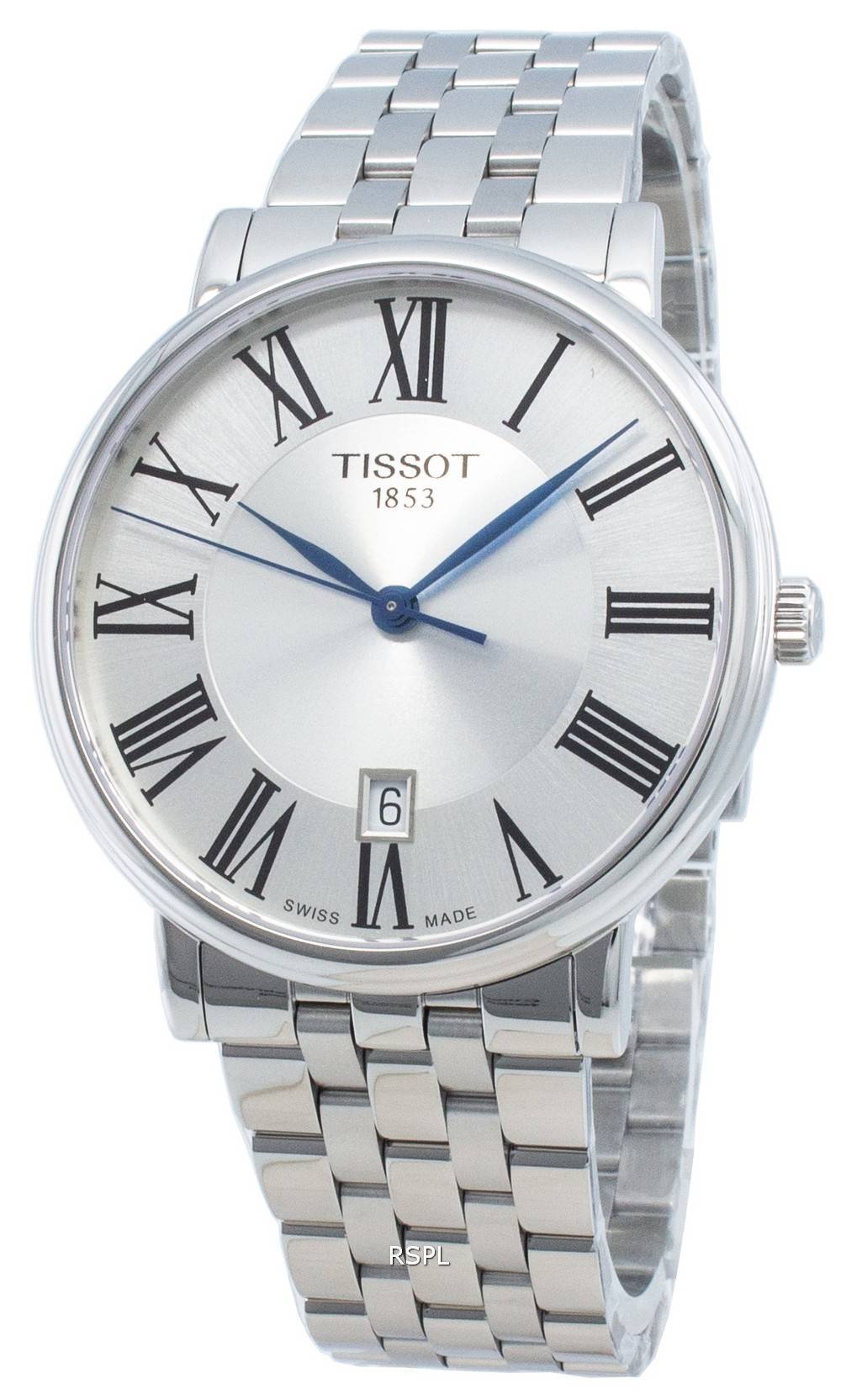 Tissot Carson Premium Silver Dial Silver Steel Strap Men's Watch - T122.417.11.033.00