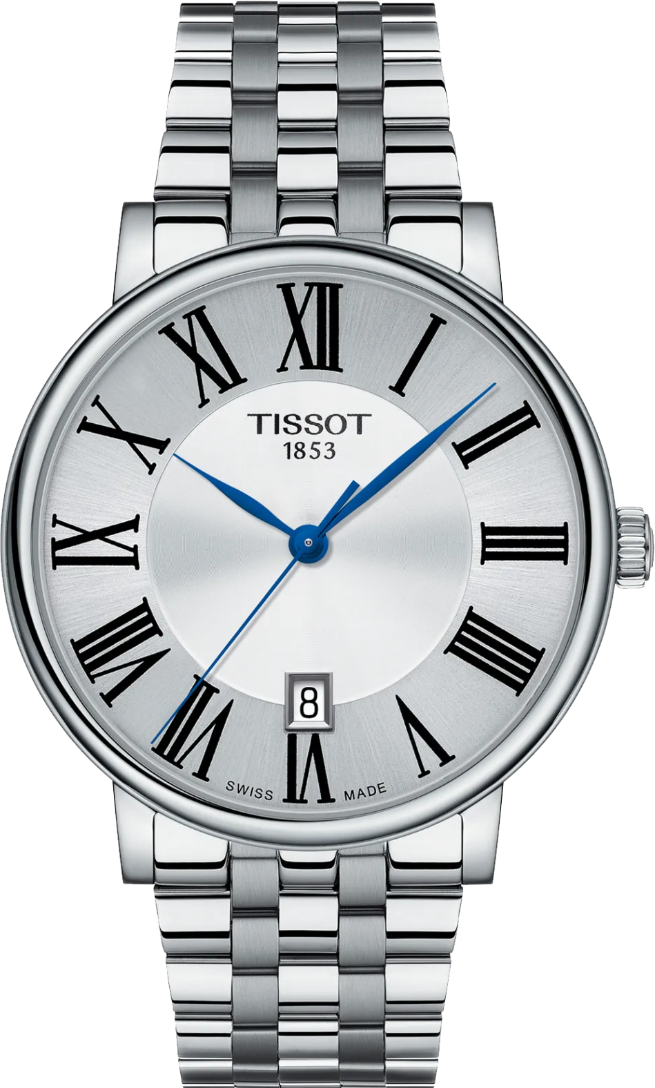 Tissot Carson Premium Silver Dial Silver Steel Strap Men's Watch - T122.417.11.033.00