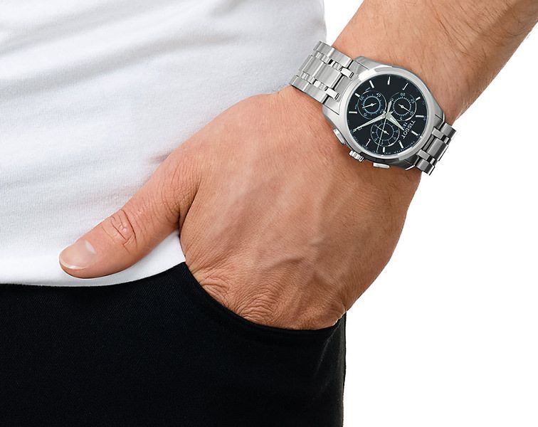 Tissot Couturier Chronograph Black Dial Men's Watch - T035.617.11.051.00
