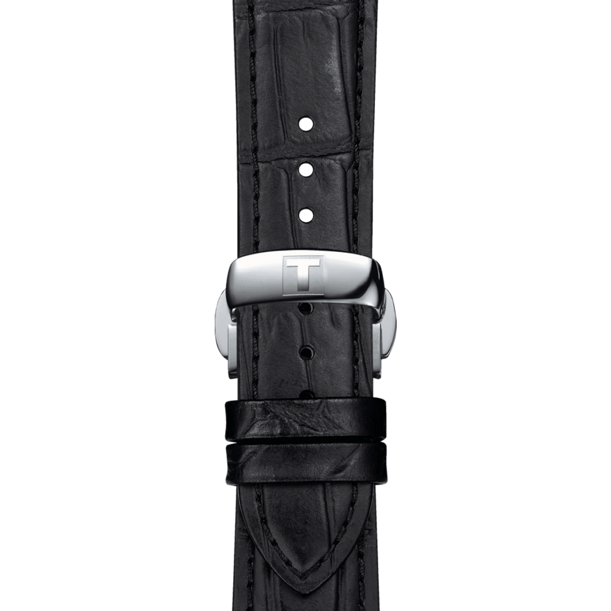 Tissot Gentlemen Blue Dial Black Leather Strap Men's Watch - T127.410.16.041.01