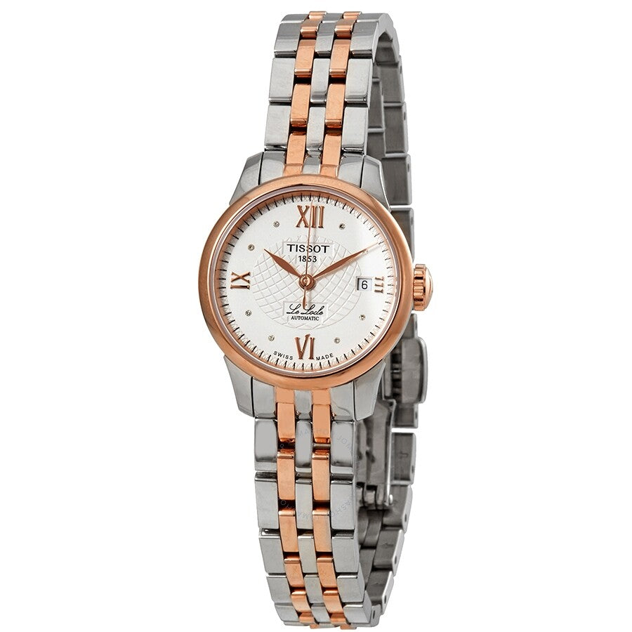 Tissot Le Locle Automatic Lady Silver Dial Two Tone Steel Strap Women's Watch - T41.2.183.16