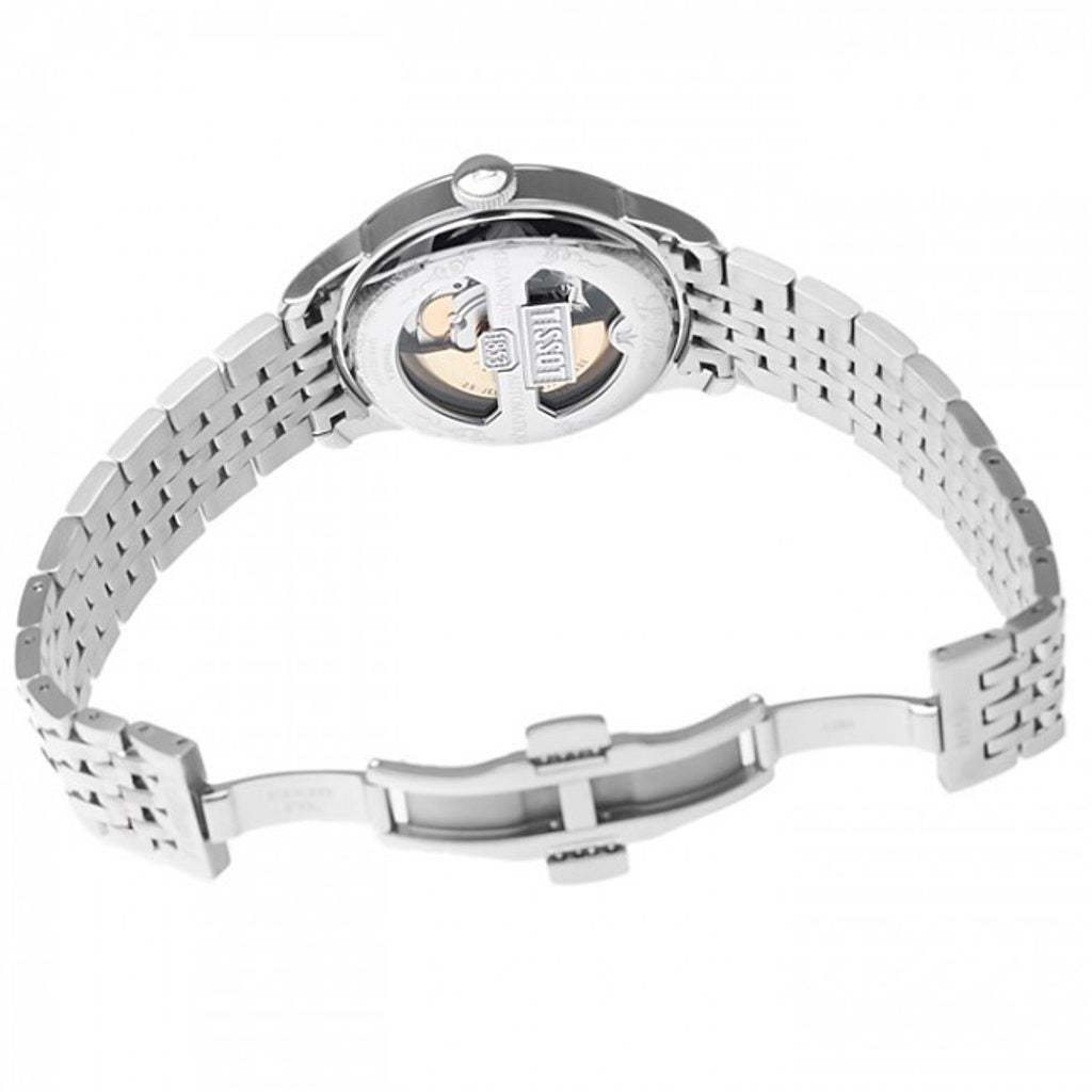 Tissot Le Locle Chronometre automatic watch caseback showing visible movement