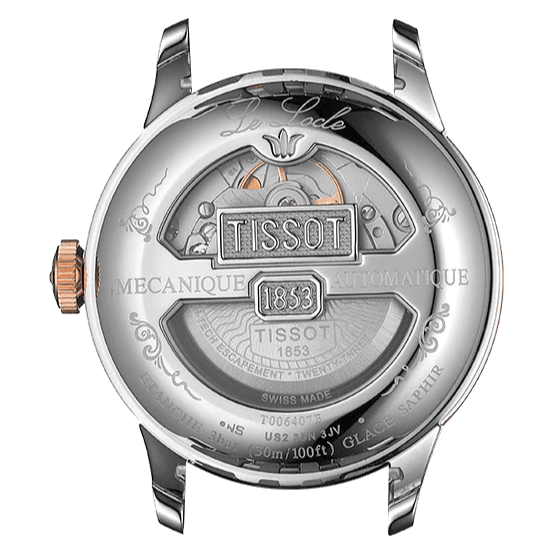 Tissot Le Locle Powermatic 80 Silver Diamond Dial Two-Tone Steel Dress Men's Watch - T006.407.22.036.01