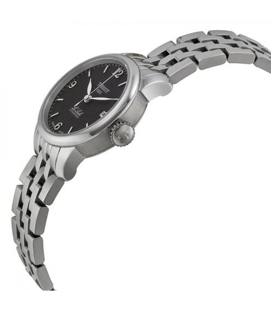 Tissot Le Locle Small Automatic Black Dial Silver Steel Strap Women's Watch - T41.1.183.54