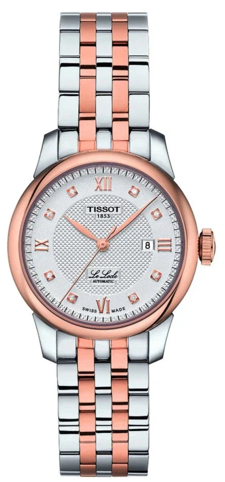 Tissot Le Locle Automatic Diamond Silver Dial Ladies Watch - T006.207.22.036.00