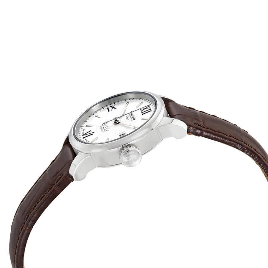 Tissot Le Locle Automatic Lady Silver Dial Brown Leather Ladies Watch - T41.1.113.77