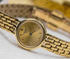 Tissot Lovely Quartz Golden Dial with Yellow gold PVD Steel Bracelet Women's Watch - T058.009.33.021.00