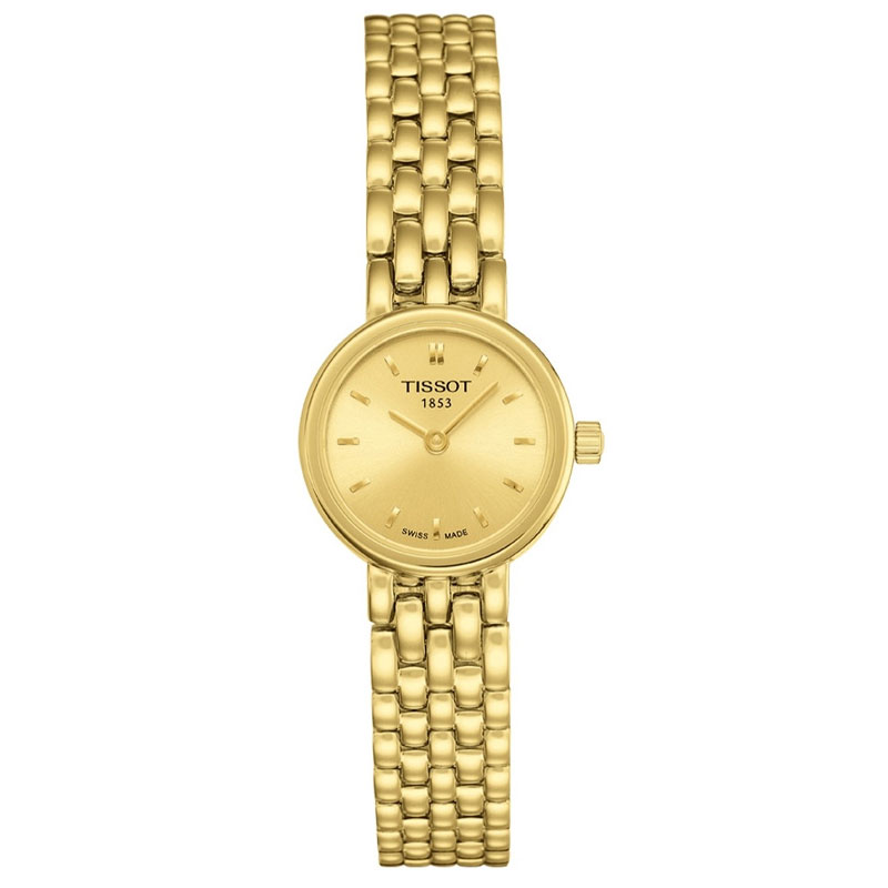 Tissot Lovely Quartz Golden Dial with Yellow gold PVD Steel Bracelet Women's Watch - T058.009.33.021.00