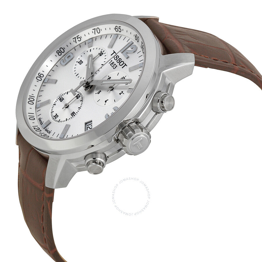 Tissot PRC 200 Chronograph Silver Dial Men's Watch T0554171603700