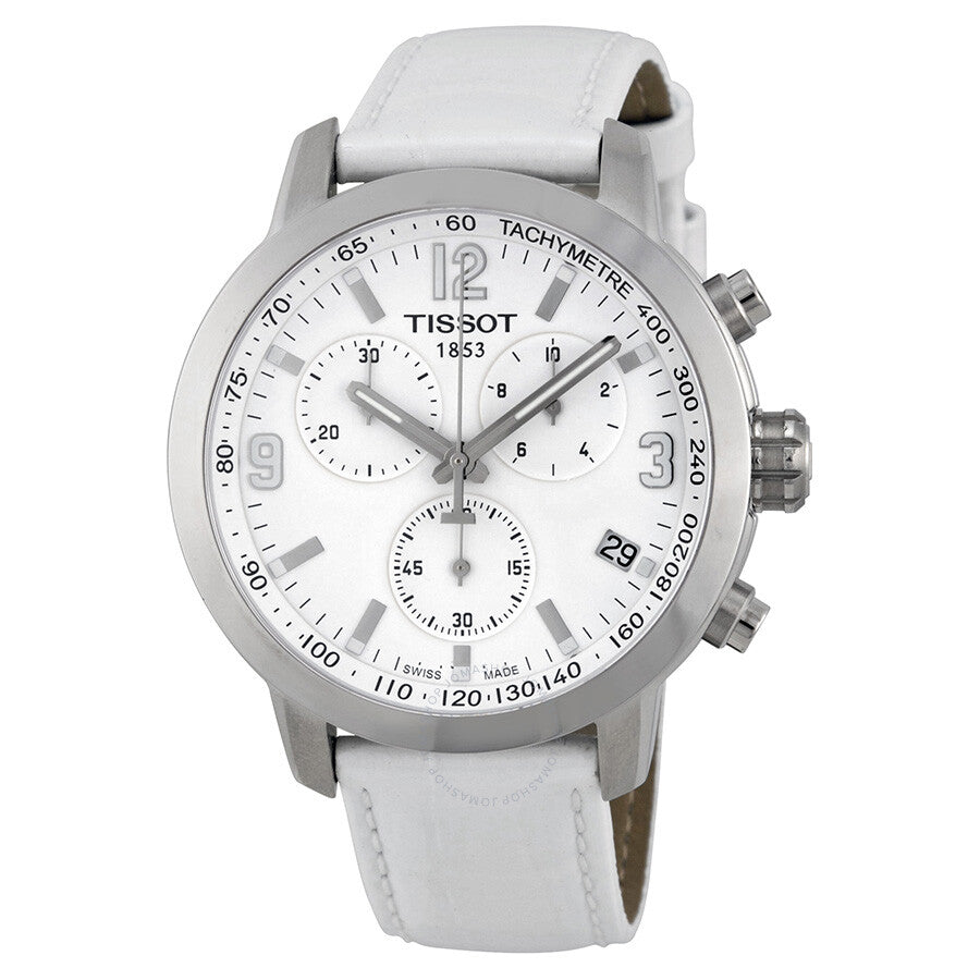 Tissot PRC 200 Chronograph White Dial Steel Watch T055.417.16.017.00