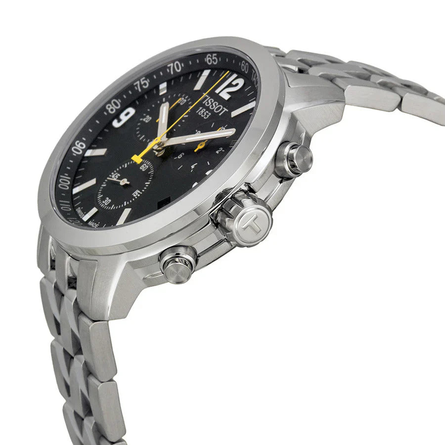 Tissot PRC 200 Chronograph Quartz Black Dial Men's Watch - T055.417.11.057.00