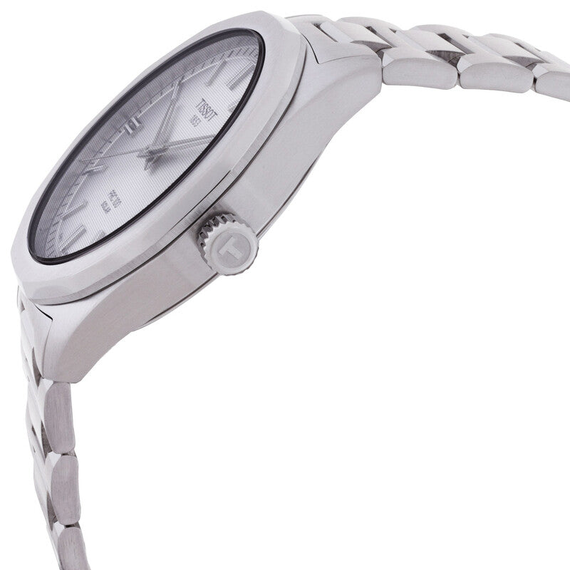 Tissot PRC100 Solar Silver Dial Stainless Steel Men's Watch - T151.422.11.031.00