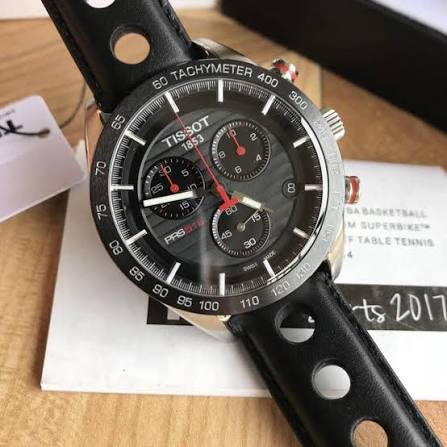 Tissot PRS 516 Chronograph Black Dial Men's Watch - T100.417.16.051.00