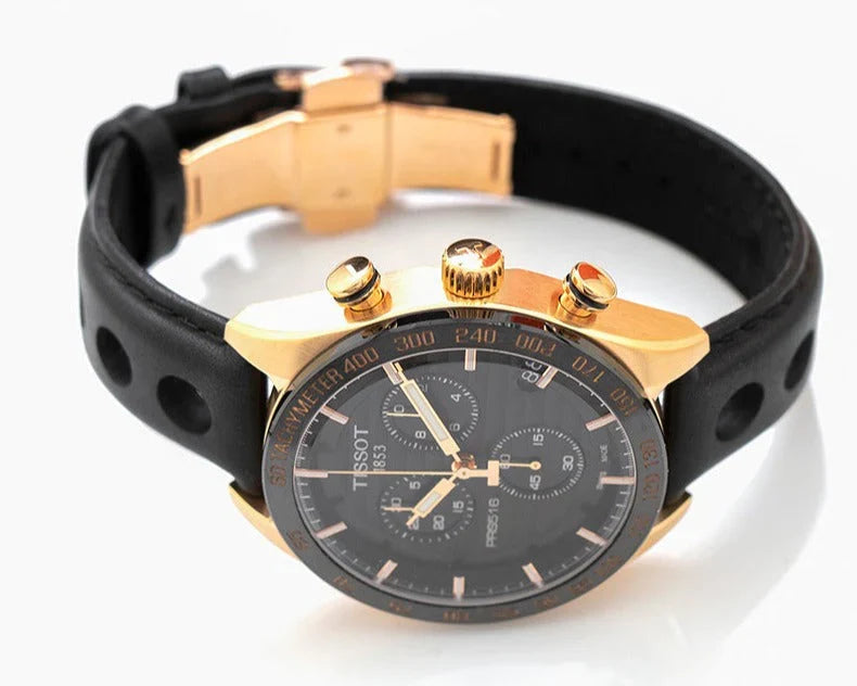 Tissot PRS 516 Chronograph Black Dial Men's Watch - T100.417.36.051.00