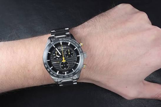 Tissot PRS 516 Chronograph Black Dial Men's Watch- T100.417.11.051.00