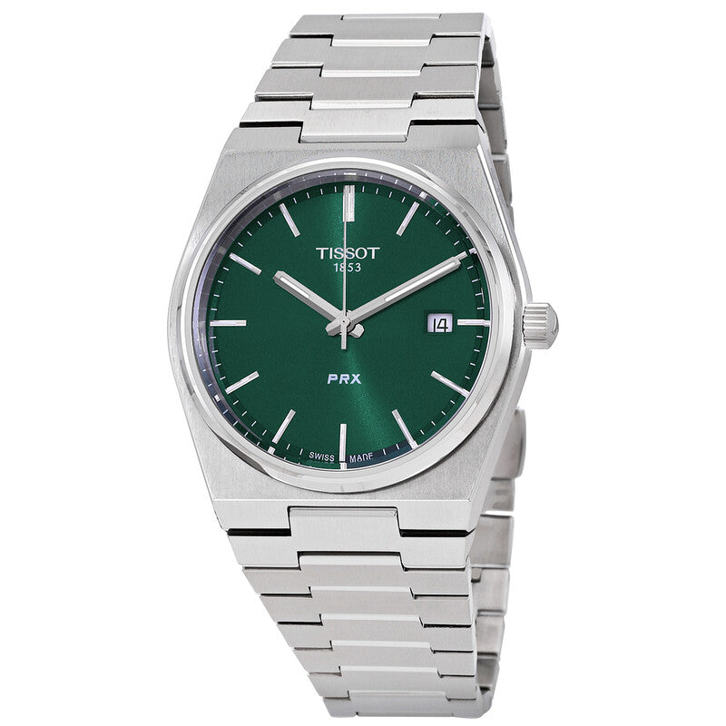 Tissot PRX Quartz Green Dial Stainless Steel Men's Watch - T137.410.11.091.00