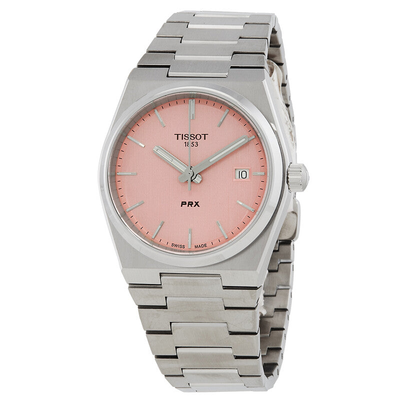 Tissot PRX 35mm Pink Dial Stainless Steel Unisex Watch - T137.210.11.331.00