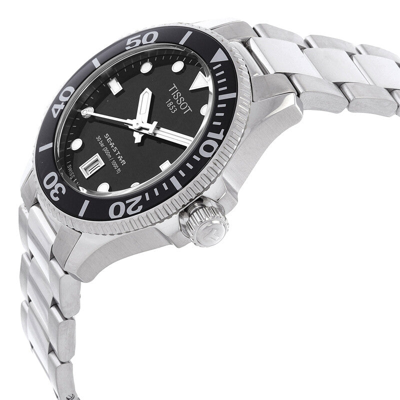 Tissot Seastar 1000 Quartz 36mm Black Dial Steel Unisex Watch - T120.210.11.051.00