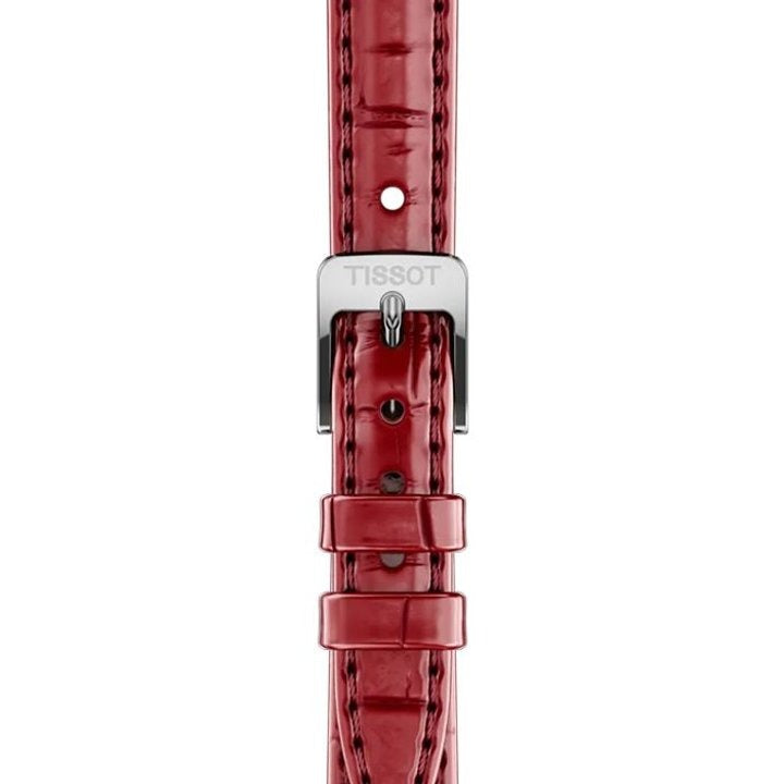 Tissot SRV 30mm Red Dial Leather Strap Dress Women's Watch - T160.110.16.423.00