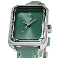 Tissot SRV 30mm Green Dial Leather Strap Women's Watch - T160.110.16.093.00