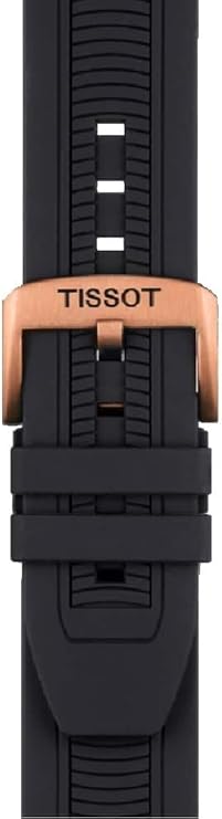 Tissot T Race Chronograph Black Dial Black Silicone Strap Men Watch - T115.417.37.051.00